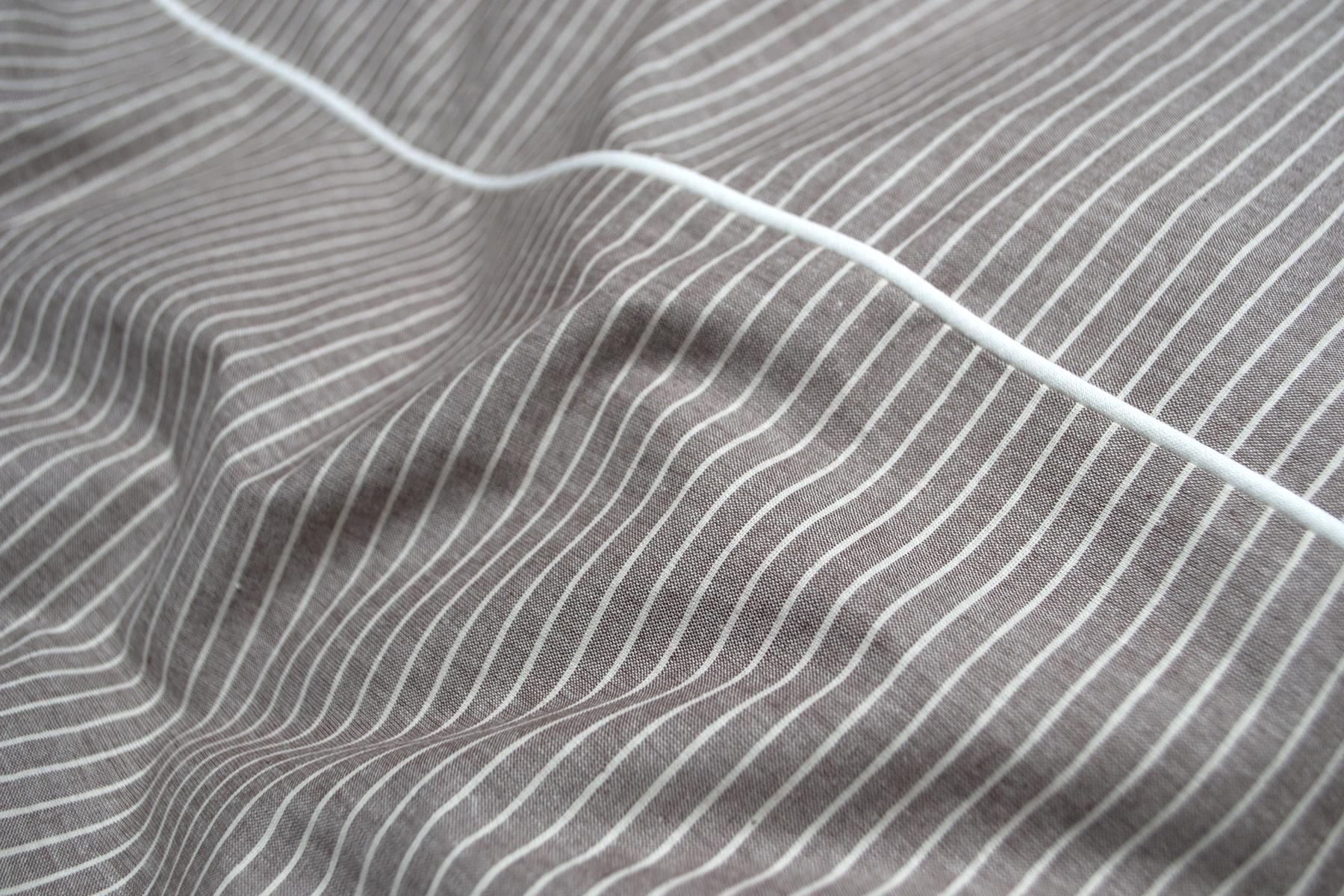 Комплект постельного белья Lotus Home Premium Percale Stripe семейный Коричневый (26668172) - фото 4 Комплект постельного белья Lotus Home Premium Percale Stripe семейный Коричневый (26668172) - фото 4