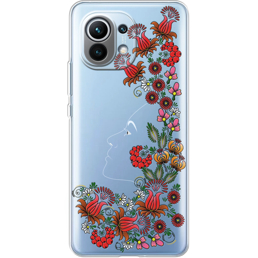 Чехол BoxFace Xiaomi Mi 11 3D Ukrainian Muse Прозрачный силикон (41924-bk64-41924)