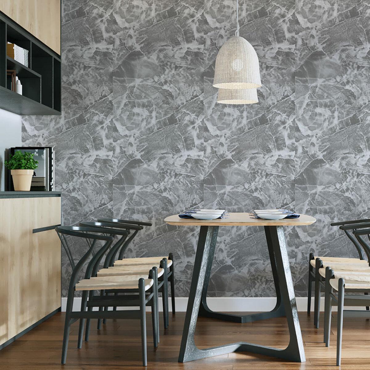 Обои самоклеящиеся мрамор 2800x450x1,8 мм Черный (SW-00000730) - фото 6 Обои самоклеящиеся мрамор 2800x450x1,8 мм Черный (SW-00000730) - фото 6