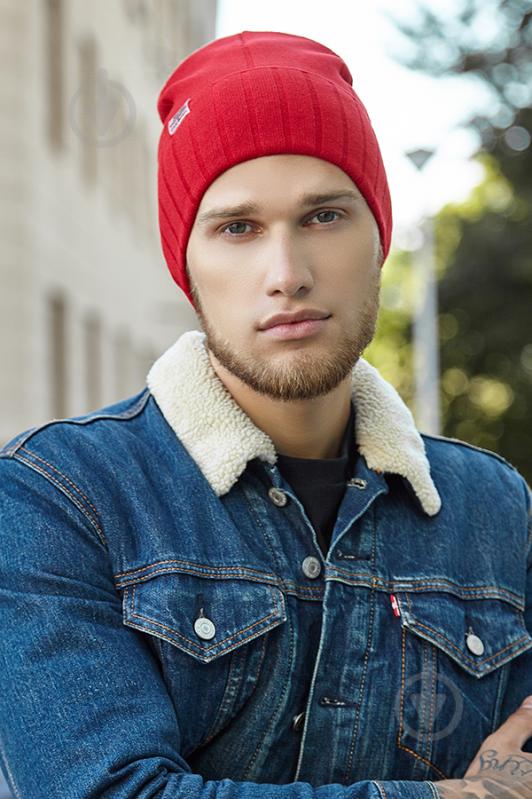 Мужская шапка-колпак «Мельбурн» Braxton красный 56-59