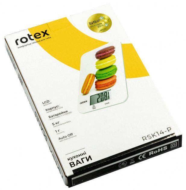 Ваги кухонні Rotex RSK14-P (45595) - фото 3