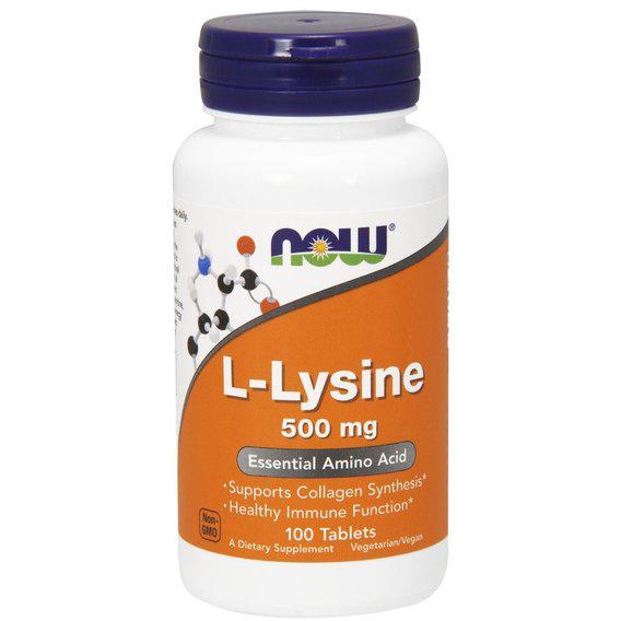 Амінокислота Лізін NOW Foods L-Lysine 500 мг 250 Tabs