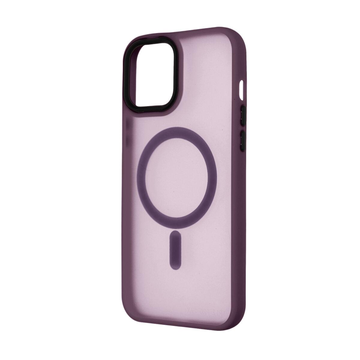 Протиударний чохол для Apple iPhone 12 Pro Max Cosmic Magnetic Color HQ / Bordo