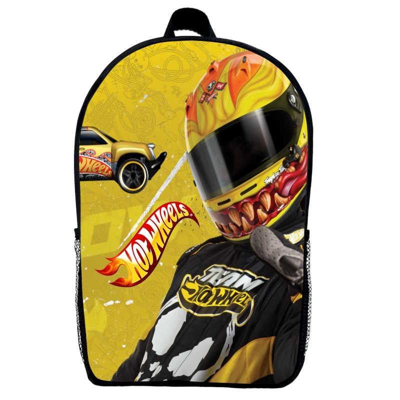 Школьный рюкзак детский с принтом Hot Wheels 010 29х21х9 см 5 л Черный (2199354021)