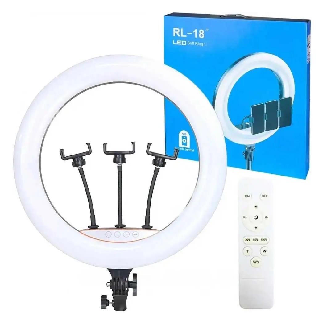 Лампа кольцевая RIAS RL-18 LED на 3 держателя с пультом ДУ 45 см (3_05614) - фото 4 Лампа кольцевая RIAS RL-18 LED на 3 держателя с пультом ДУ 45 см (3_05614) - фото 4