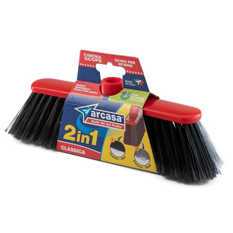 Щітка для підлоги Arcasa двоволокниста/пластиковий каркас (DEP546)