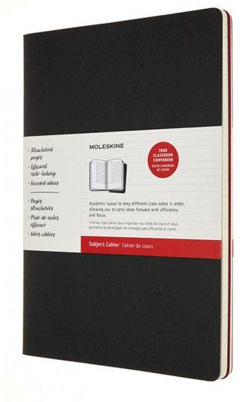Набор блокнотов Moleskine Cahier Subject больших 2 шт. Черный (CH5STNB02)