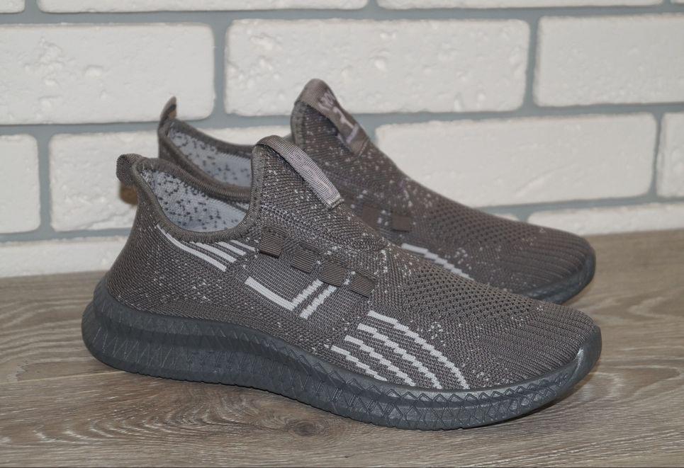 Кроссовки мужские текстильные Krok р. 45 29,5 см Серый (30837-45)