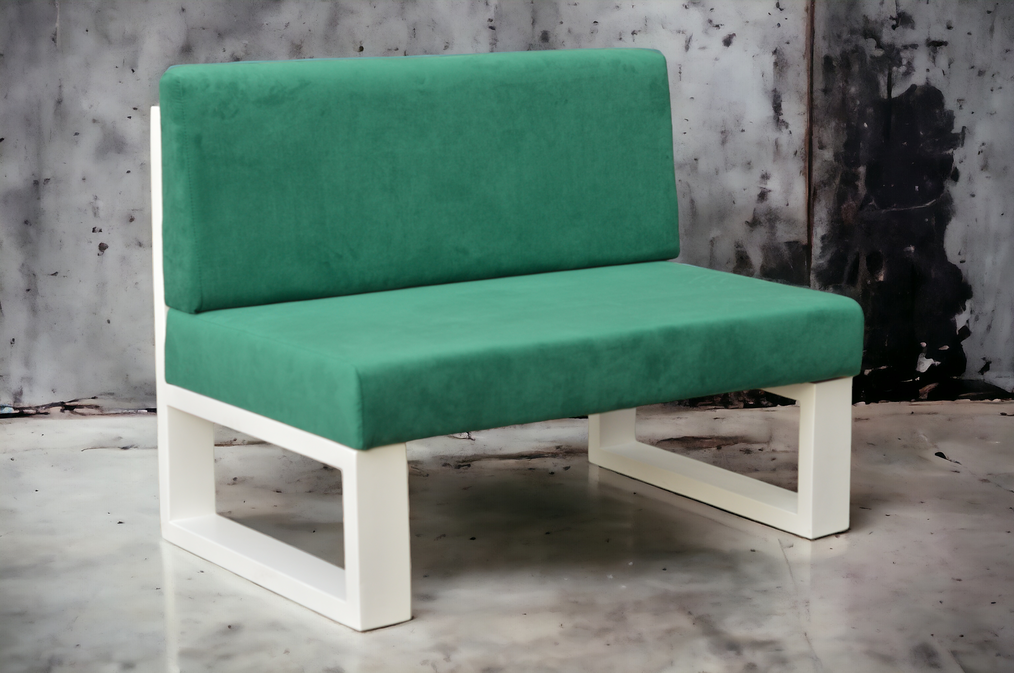 Диван Woodyloftstyle WLS D23 Лофт 1100x690x850 мм Зелений (D-23/М-110/2/J/2/03) - фото 5