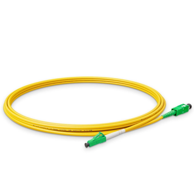 Патч-корд оптический Simplex NanoConnect SC/APC-LC/APC LSZH Singlemode G.652.D SM 3 мм 5 м Желтый (10603) - фото 2 Патч-корд оптический Simplex NanoConnect SC/APC-LC/APC LSZH Singlemode G.652.D SM 3 мм 5 м Желтый (10603) - фото 2