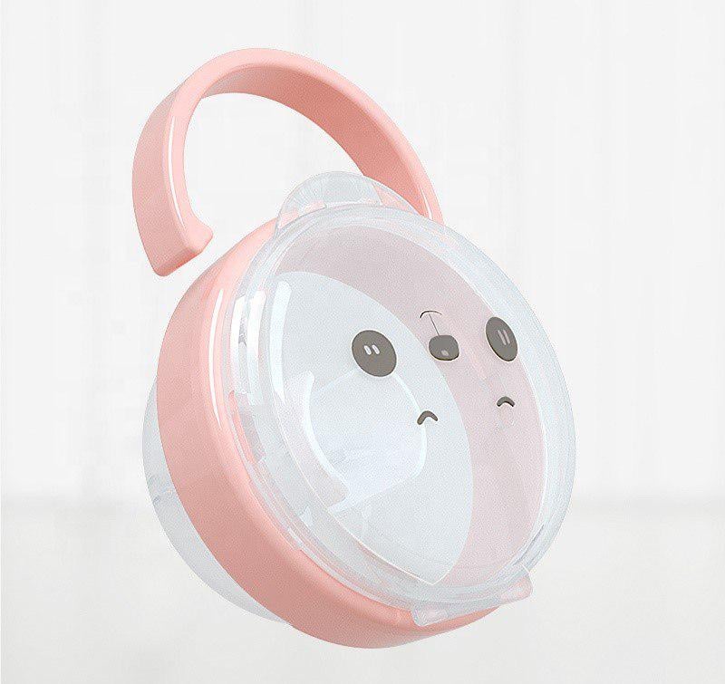 Футляр-контейнер для пустышки полупрозрачный Mommy Bag Мишка Розовый (142584)