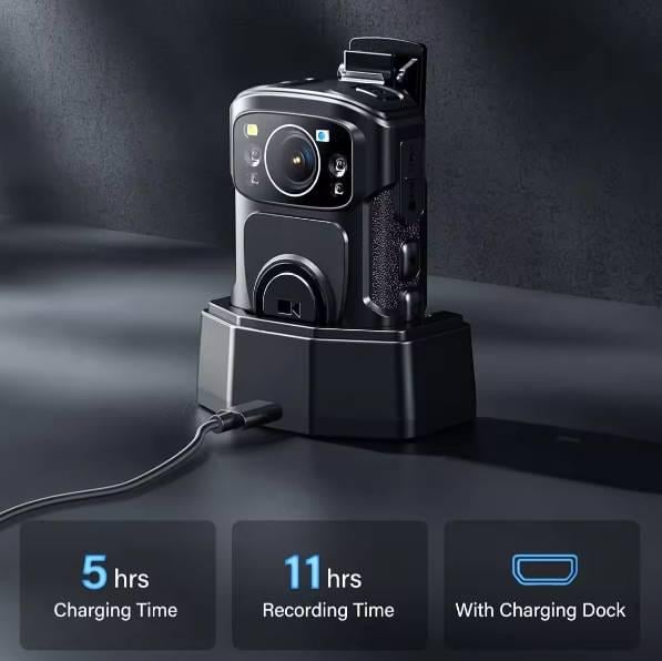 Боди камера Boblov B4K5 GPS 128 GB (1254) - фото 4 Боди камера Boblov B4K5 GPS 128 GB (1254) - фото 4