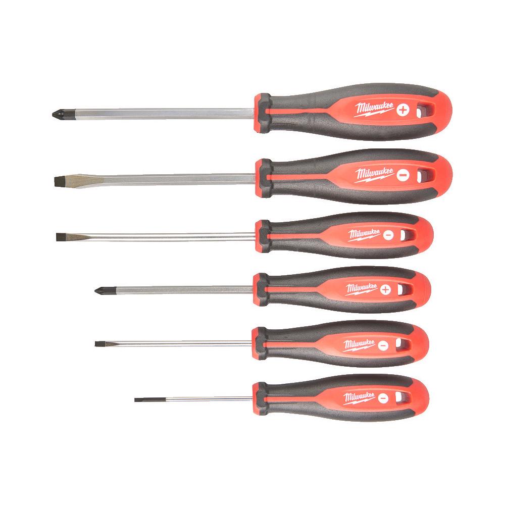 Набор отверток магнитных Milwaukee с трехгранной рукояткой 6 шт. (4932471806)
