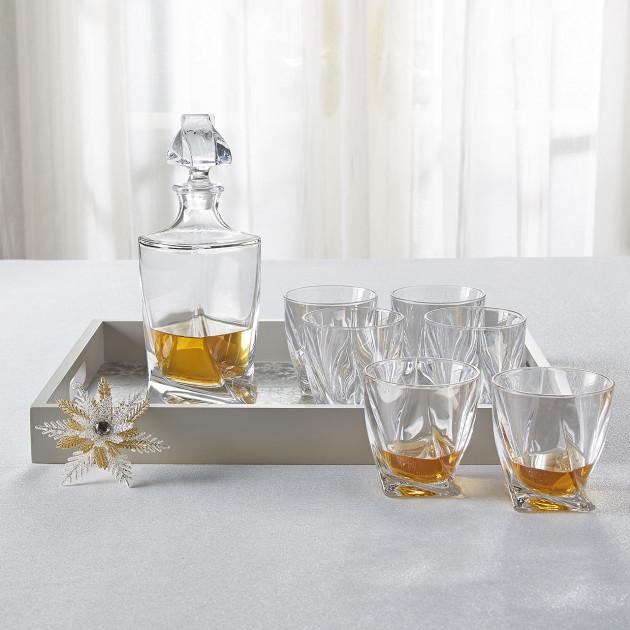 Набір склянок для віскі Bohemia Quadro 340 мл 6 пр. (2K936/99А44/340) - фото 2