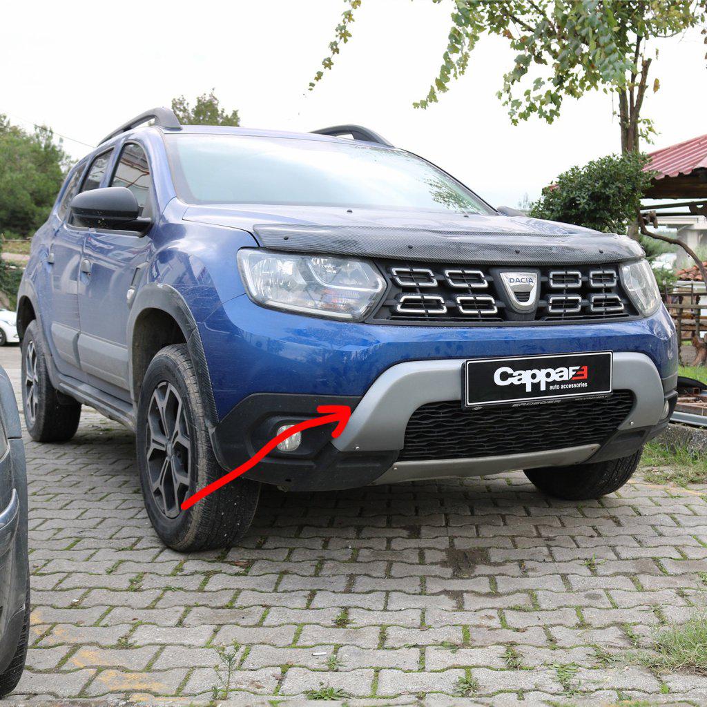 Накладка на передній бампер для Renault Duster 2018- верхня пластик - фото 8