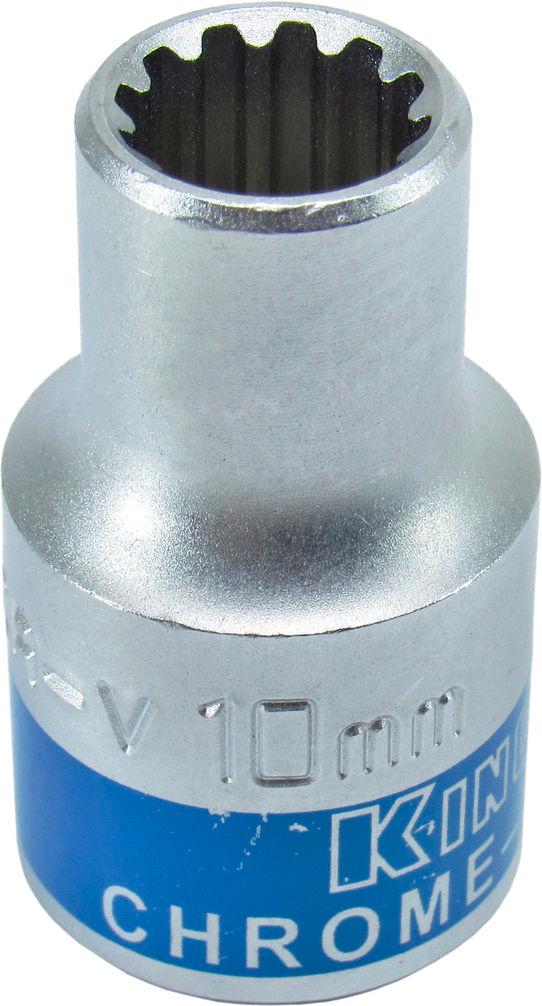 Головка торцевая низкая двенадцатигранная KING ROY Spline 1/2 10 мм (30164-10)