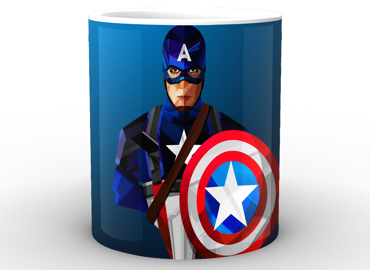 Чашка GeekLand Captain America 330 мл Белый (CA.02.045)