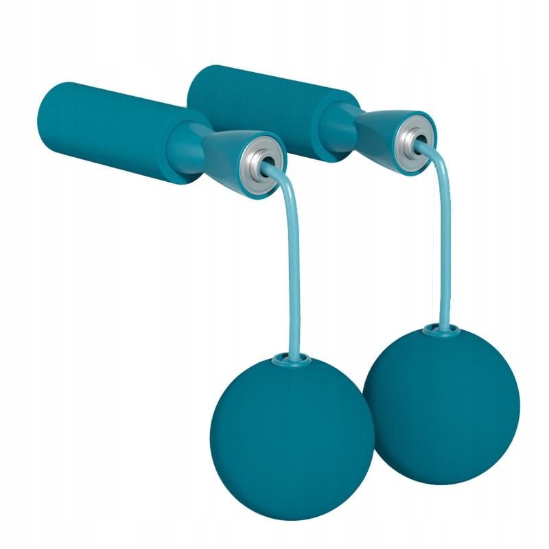 Скакалка с обремененными шариками беспроводная Бирюзовый (888-26)