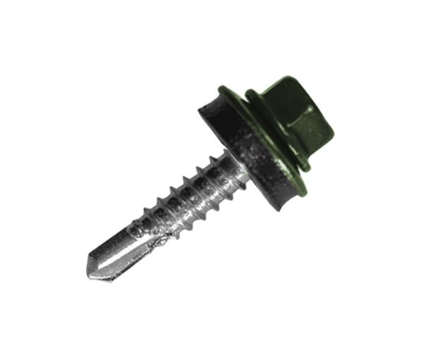 Саморез кровельный по металлу с шайбой EPDM MAXPRO 5,5х25 мм 250 шт. RAL-6020 (SDSM-55256020) - фото 1 Саморез кровельный по металлу с шайбой EPDM MAXPRO 5,5х25 мм 250 шт. RAL-6020 (SDSM-55256020) - фото 1