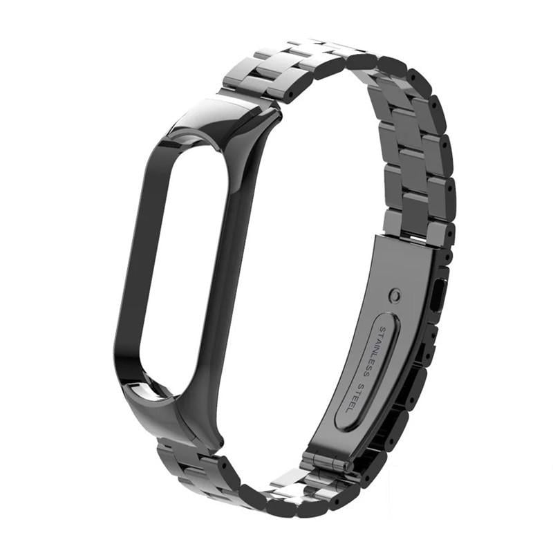 Ремешок для фитнес-браслета Xiaomi Mi Band 7 металлический Черный (2117027054)