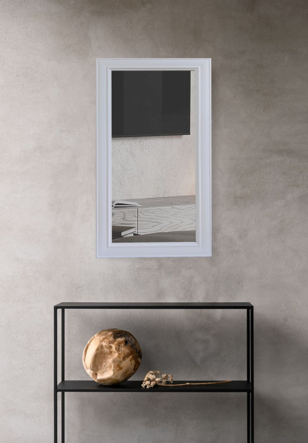 Дзеркало настінне CRYSTAL GLASS МДФ 2260 1000x400 мм Білий (С3913)