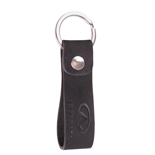 Брелок Vitol Infiniti кожаный с кольцом Black (258403)