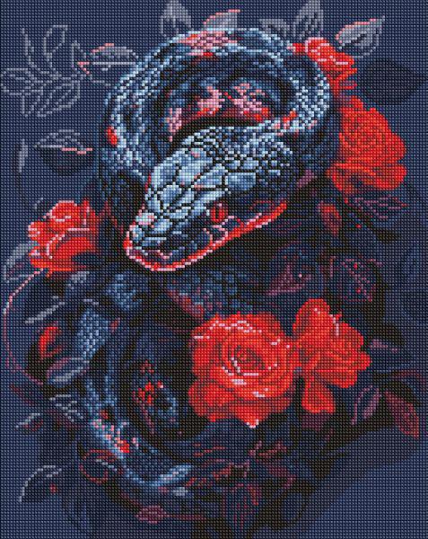 Алмазная мозаика Ideyka Опасная роза 40x50 см (Id-AMO8115)