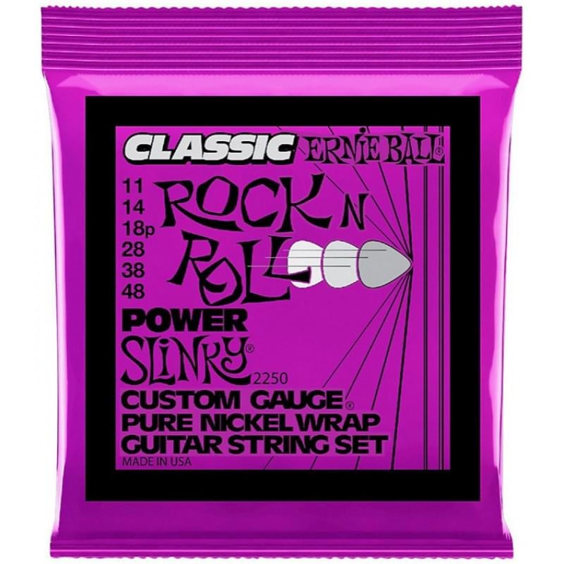 Струны для электрогитары Ernie Ball 2250 Classic Pure Nickel 11-48 Power Slinky (644)