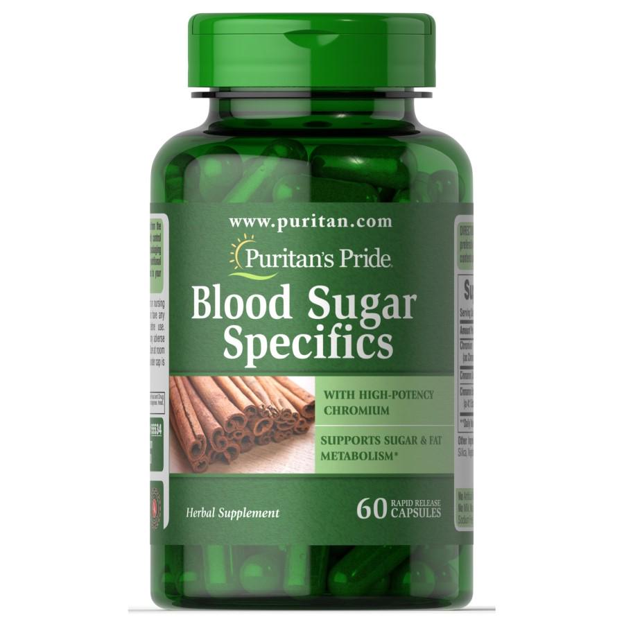 Натуральна добавка Puritan's Pride Blood Sugar Specifics 60 капс. (8874)