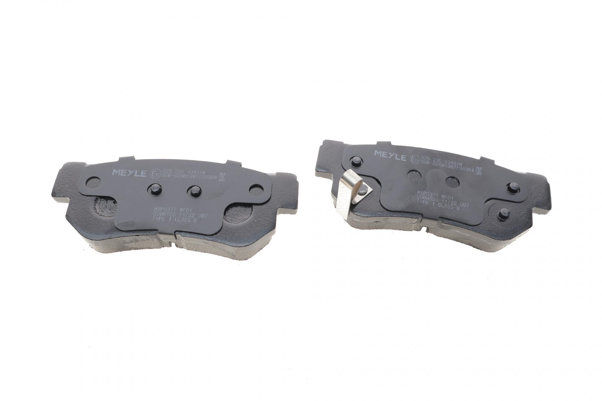 Колодки гальмівні задні Hyundai Tucson 2.0 CRDi 04-10-025 235 4314/W MEYLE