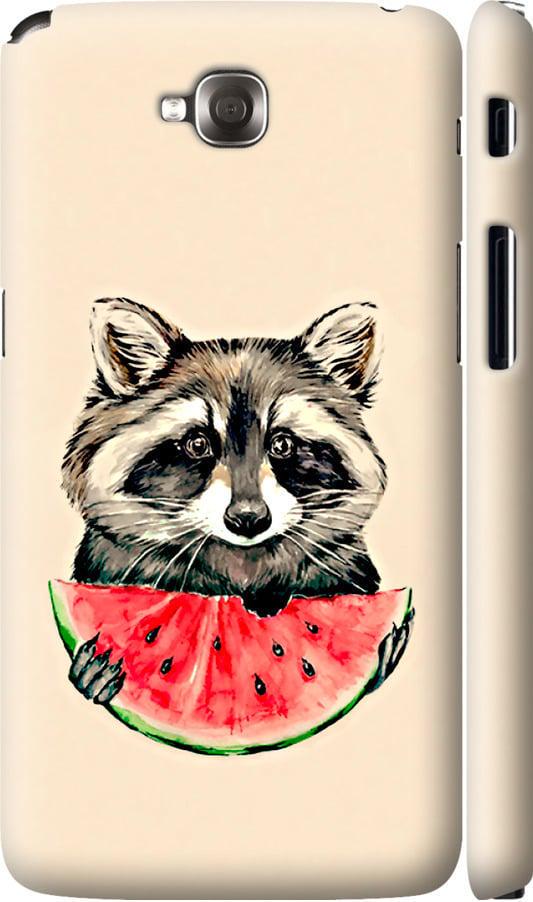 Чехол на LG G Pro Lite Dual D686 Енотик с арбузом (4605c-440-42517)