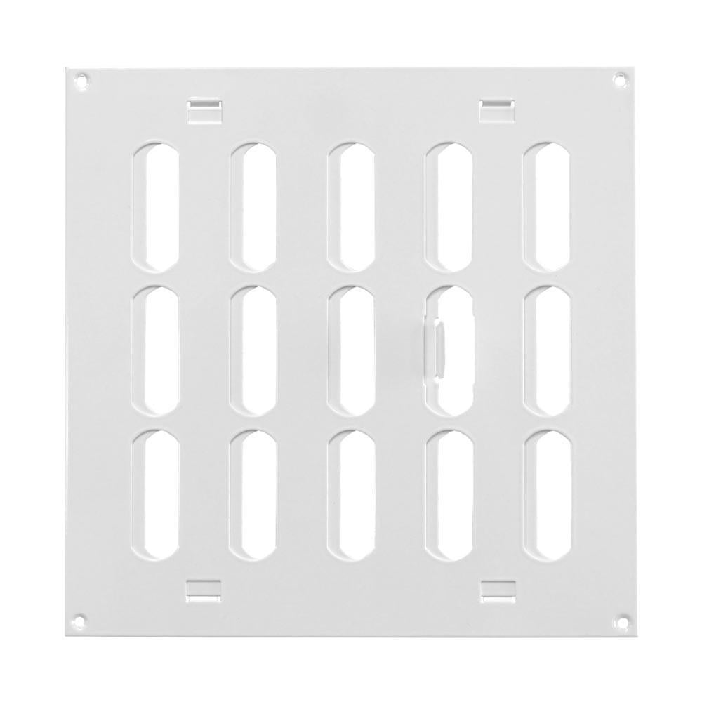 Решетка вентиляционная MR2020R регулируемая металлическая 200x200 мм Белый (333572)