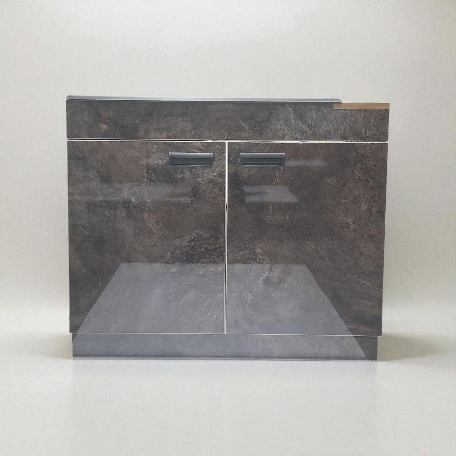 Тумба кухонная пластиковая Mikola-M с покрытием HPL 5029 и каменной мойкой Адамант 100 см (2414) - фото 5 Тумба кухонная пластиковая Mikola-M с покрытием HPL 5029 и каменной мойкой Адамант 100 см (2414) - фото 5