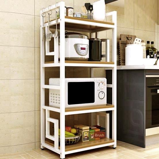 Стеллаж кухонный из дерева Нейрита Зефир/Сиена (СТА-00602005)