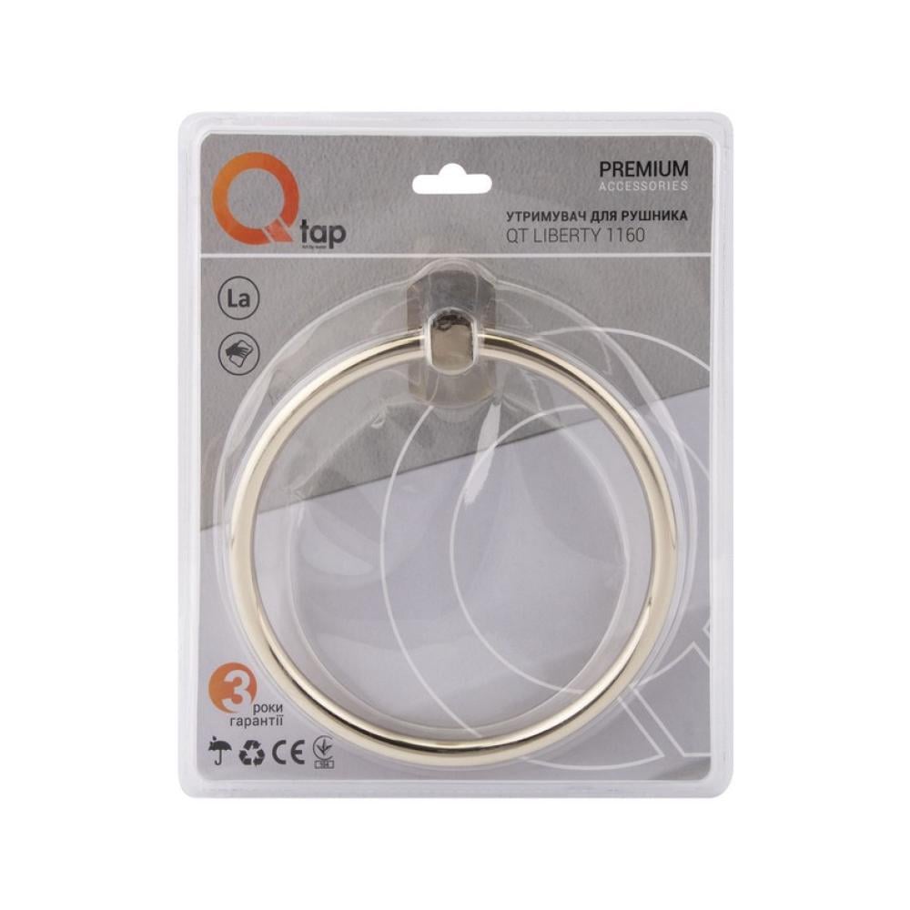 Держатель для полотенец Qtap Liberty ORO 1160 - фото 4 Держатель для полотенец Qtap Liberty ORO 1160 - фото 4