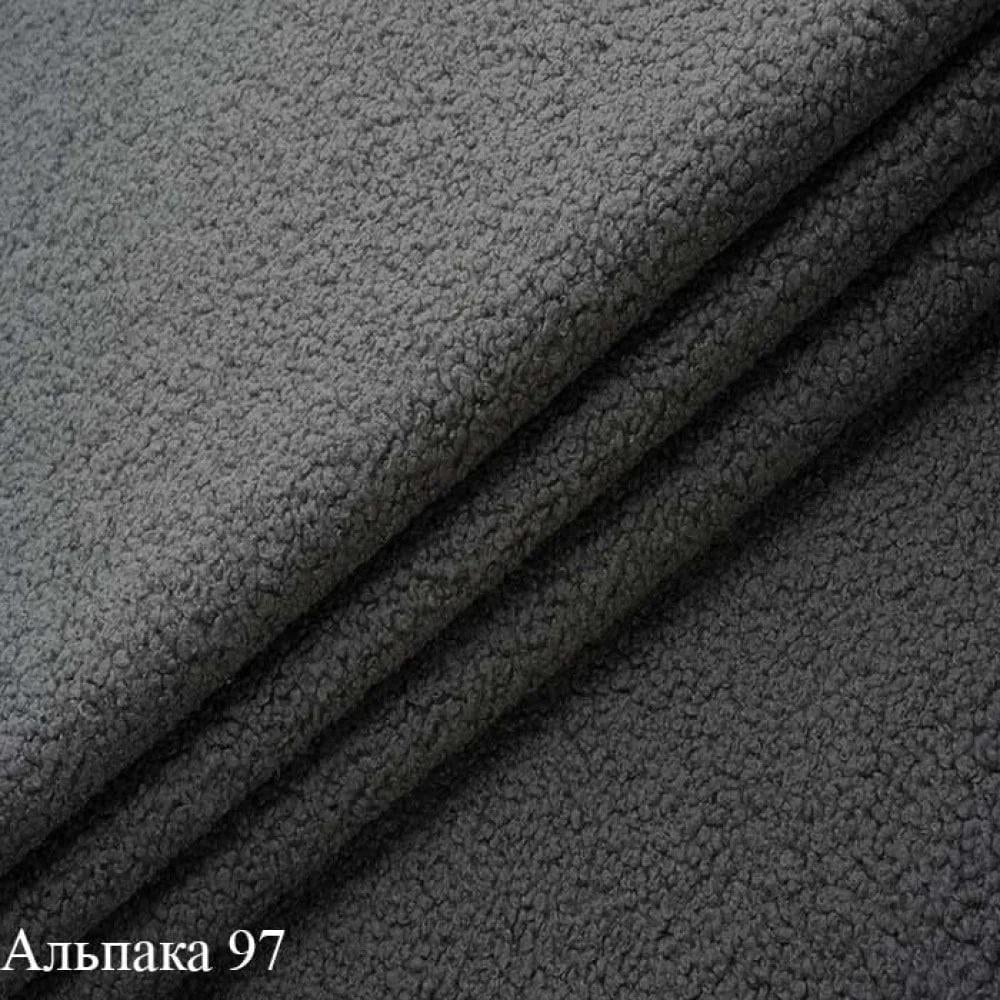 Крісло офісне ТОБІ ШО Бенно-1 Alpaca з підлокітниками та конусною ногою букле 1000х720х750 мм Темно-сірий/97 - фото 5