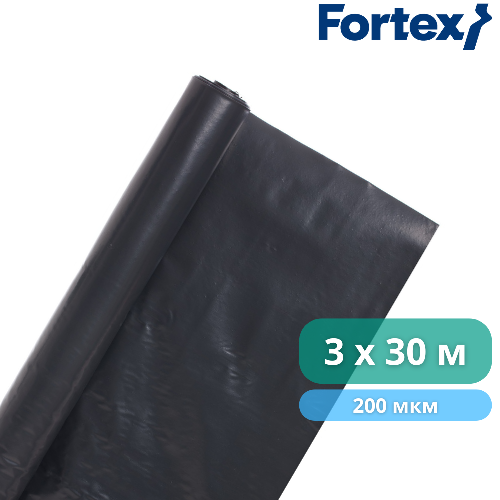 Плівка поліетиленова Fortex 3x30 м 90 м2 200 мкм Чорний (340049) - фото 13 Плівка поліетиленова Fortex 3x30 м 90 м2 200 мкм Чорний (340049) - фото 13