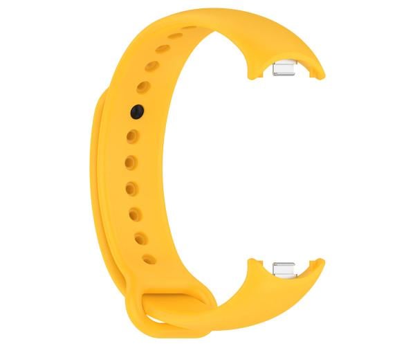 Ремешок Silicone для Xiaomi Mi Band 8 Желтый