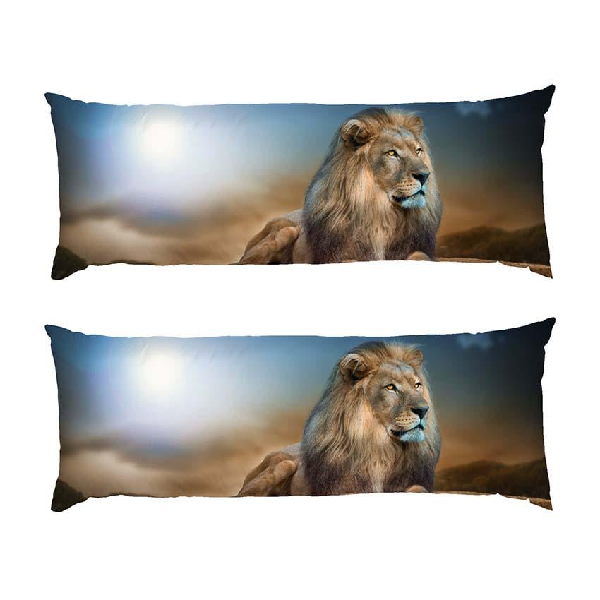 Подушка дакимакура A big lion габардин 120х40 см (113562-1)