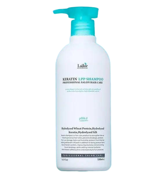 Шампунь кератиновий Lador Keratin LPP Shampoo безсульфатний 530 мл (8809500811053)