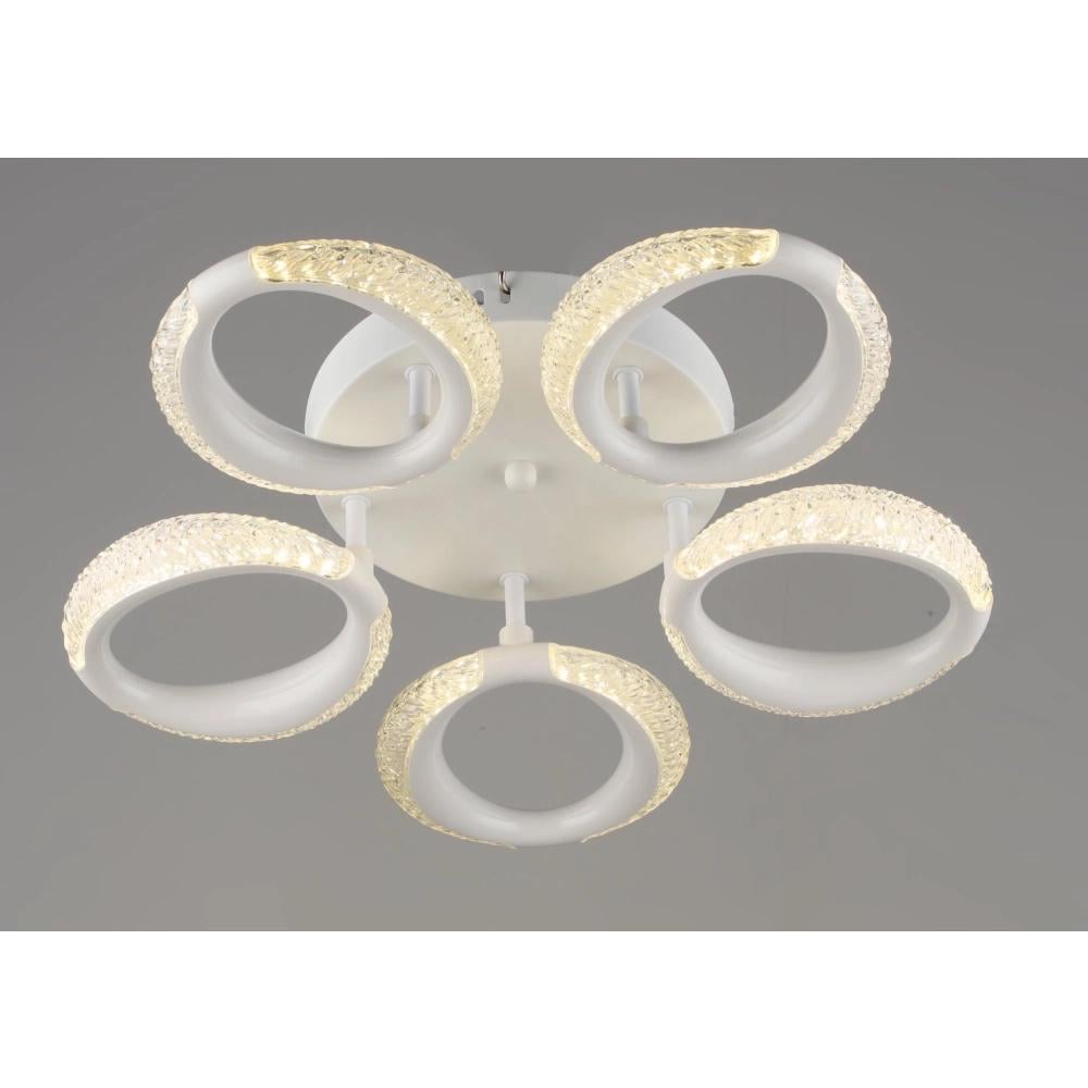 LED-люстра потолочная Sirius с круглыми плафонами 3000/6500K IP20 B YH1303/5 WT 30W Белый (28687524)