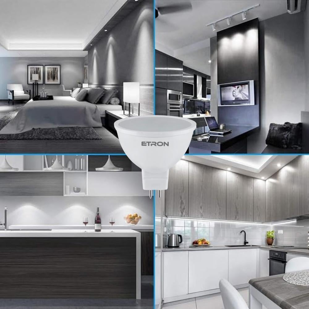 Лампа LED ETRON Light 1-ELP-063 MR16 3W 3000K 220V GU5.3 - фото 3