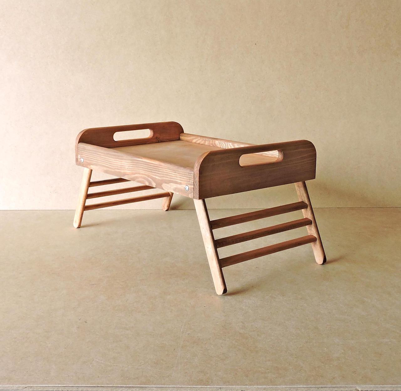 Столик-піднос для сніданку з дерева Вермонт Мускат (СТП-000707) - фото 3 Столик-піднос для сніданку з дерева Вермонт Мускат (СТП-000707) - фото 3