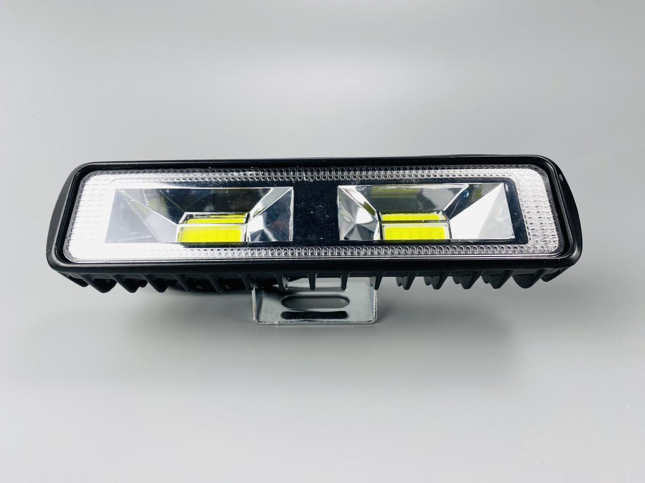 Фара LED прямоугольная chip COB 48W 6000K 2 диода алюминий 15х4х4 см