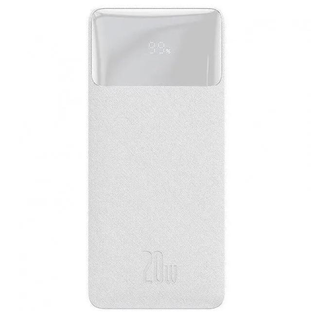 Повербанк BASEUS Bipow PPDML-N02 20 Вт 4 USB 30000 мА-ч White (019199)