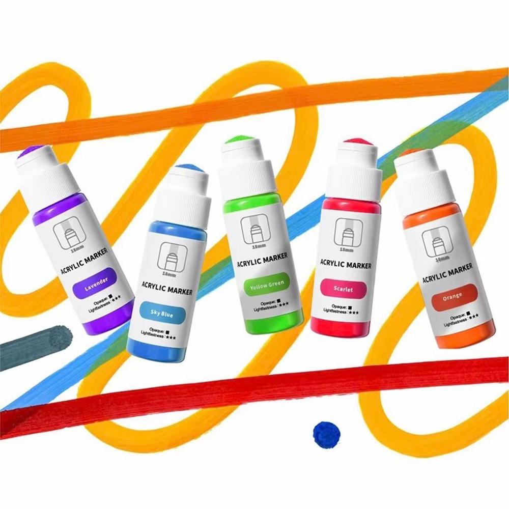 Маркеры акриловые 60 мл 12 цветов (37-122205) - фото 7 Маркеры акриловые 60 мл 12 цветов (37-122205) - фото 7