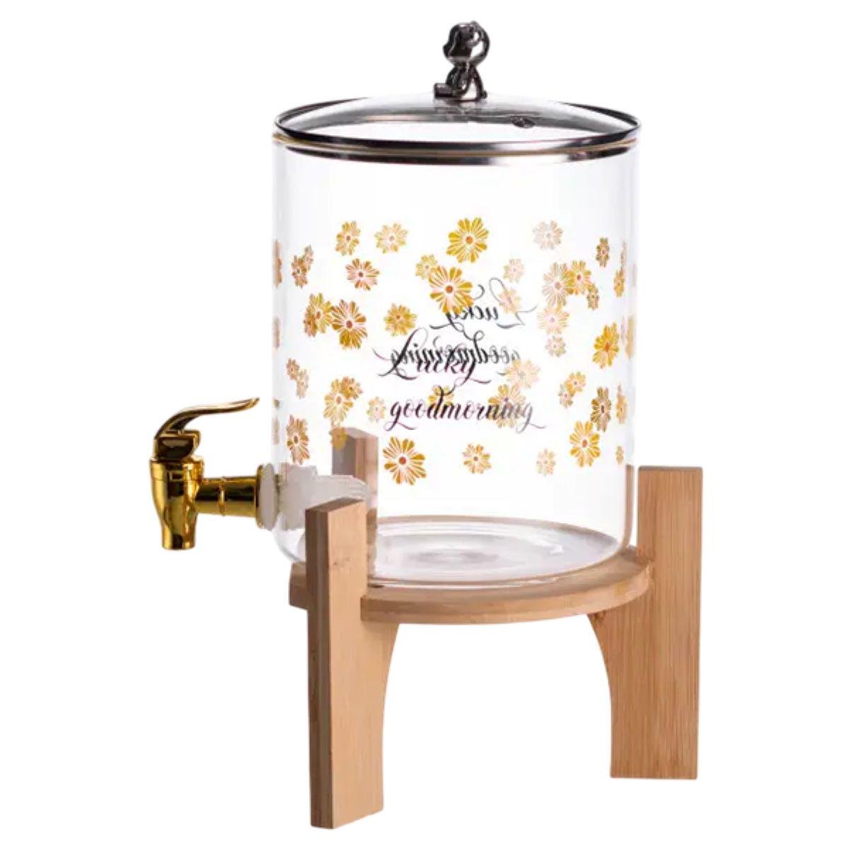 Кувшин с краном на деревянной подставке 3,6 л - фото 5