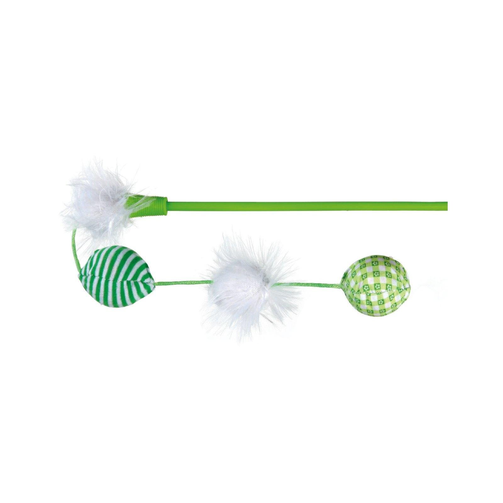 Игрушка для кошек Trixie Удочка с тканевыми мячами на веревке 42 см (78676) Игрушка для кошек Trixie Удочка с тканевыми мячами на веревке 42 см (78676)