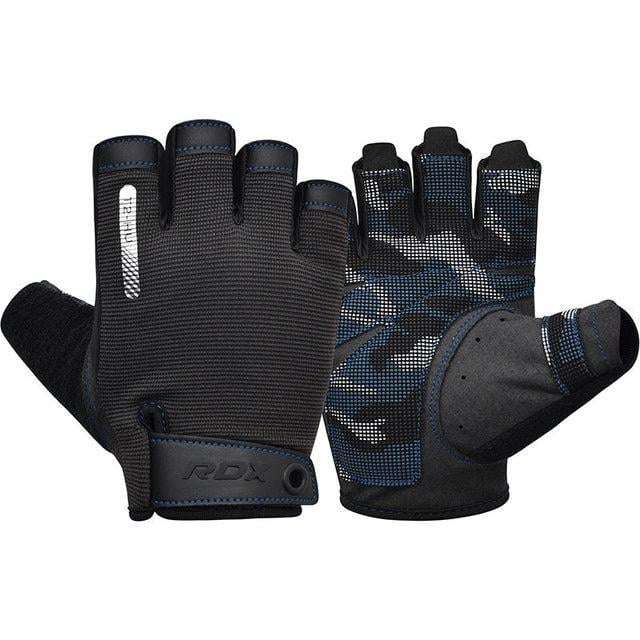 Рукавички для фітнесу RDX T2 Half L Blue (3070040730) Рукавички для фітнесу RDX T2 Half L Blue (3070040730)