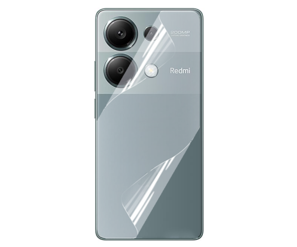 Противоударная гидрогелевая пленка Hydrogel Film для Xiaomi Redmi Note 13 Pro 4G на заднюю панель, Transparent